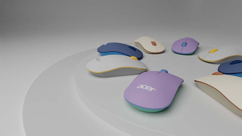 Предложение к 14 февраля: яркие беспроводные клавиатуры и мыши от Acer в модных цветовых сочетаниях