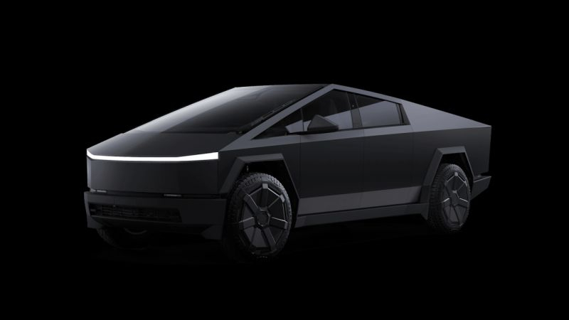 Чёрный Tesla Cybertruck можно получить за доплату в $6500, а ещё пикап может питать дом или заряжать другой электромобиль